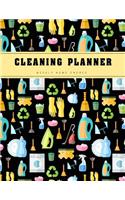 Cleaning Planner: Weekly Home Chore Record Household Planner Home Cleaning Schedule Family Organizer Logbook