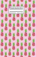 Pineapple Composition Notebook: Rose Pink Wide Ruled, Student Teachers School Kids, 100 Pages, 7.44x9.69, Writing Journal