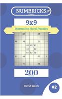 Numbricks Puzzles - 200 Normal to Hard Puzzles 9x9 Vol.2