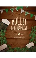 90 Days Blank Bullet Journal, Dated Notebook 8x10 150 P, Party in the Wood Cover: Large Quarterly Bullet Journal Blank Pages with Number