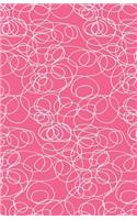 Journal Notebook Abstract Scribbles In Pink