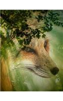 Fox Notebook: 8.5 X 11 202 Lined Pages