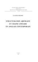 Structuration Abstraite Et Chaine Lineaire En Anglais Contemporain