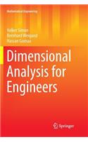 Dimensional Analysis for Engineers