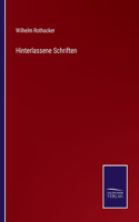 Hinterlassene Schriften