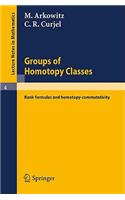 Groups of Homotopy Classes