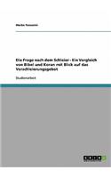 Frage nach dem Schleier - Ein Vergleich von Bibel und Koran mit Blick auf das Verschleierungsgebot