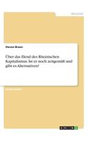 Über das Elend des Rheinischen Kapitalismus. Ist er noch zeitgemäß und gibt es Alternativen?