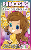Princesas Libro para Colorear para Niñas: Interesante Libro para Colorear para Niños Lindos, de 3 a 9 Años, con Princesas y Magia - Libro para Colorear de Princesas para Niñas 3-5 3-9 4-8 - 