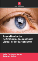 Prevalência da deficiência da acuidade visual e do daltonismo