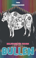 Malbücher für Frauen - Stressabbauend - Tiere - Bullen