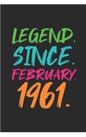 Legend Since February 1961