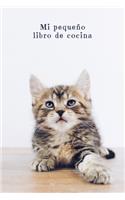 Mi pequeño libro de cocina: Libro de recetas a rellenar. - Diseño: Gato lindo
