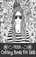 Teen Coloring Books For Girls: Detailed drawings of older girls and teens