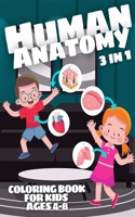 Human Anatomy Coloring Book for Kids ages 4-8