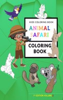 Kids Coloring Book Animal Safari Coloring Book Volume 2
