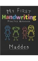 My first Handwriting Practice Workbook Madden