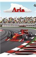 Aria: Racecar Blank Comic Book Notebook Journal Book 120 Pages 6x9