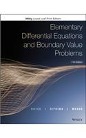 Elementary Differential Equations and Boundary Value Problems: Binder Ready Version