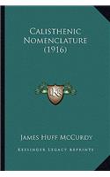 Calisthenic Nomenclature (1916)