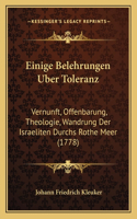 Einige Belehrungen Uber Toleranz