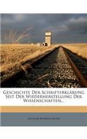 Geschichte Der Schrifterklarung Seit Der Wiederherstellung Der Wissenschaften. Zweyter Band.