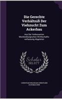 Die Gerechte Verhältniß Der Viehzucht Zum Ackerbau: Aus Der Verbesserten Mecklenburgischen Wirthschafts-verfassung Abgeleitet
