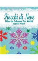 Fiocchi di Neve Libro da Colorare Per Adulti