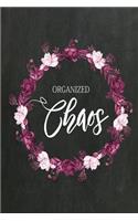 Chalkboard Journal - Organized Chaos (Burgundy)