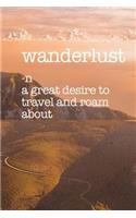 Wanderlust-a great desire to travel and roam about