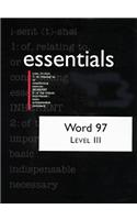 Word 97 Essentials: Level 3