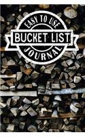 Easy to Use Bucket List Journal: Lined Organizer/Diary/Journal