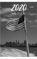 2020 Weekly & Monthly Planner: USA Flag - 6X9 Size - Glossy Soft Cover - Multi-Purpose: Organizer/Calendar/Notebook/Agenda/Diary/Journal.