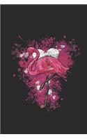 Flamingo Color Splash: Flamingos Notebook, Graph Paper (6" x 9" - 120 pages) Animal Themed Notebook for Daily Journal, Diary, and Gift