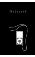 Notebook: Retro Design Notebook for Music Lovers. Song Writing Journal: Lined/Ruled Paper For Musicians, Music Lovers, Students, Songwriting. Size 6" x 9" .12