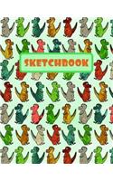 Sketchbook: Large Sketchbook to Draw In. Large Journal Notebook. 100 Blank Pages Perfect for Doodling and Sketching. Creative Birthday Gift. Workbook and Handbo