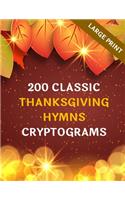 200 Classic Thanksgiving Hymns Cryptograms