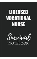 Licensed Vocational Nurse Survival Notebook: Small Undated Weekly Planner for Work and Personal Everyday Use Habit Tracker Password Logbook Music Review Playlist Diary Journal