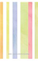 2020 - 2021 18 Month Planner: Fresh Clean Pastel Watercolor Stripe Home Decorating Design Daily Organizer Calendar Agenda Work, Travel, School Home Monthly Yearly Views To Do Lis
