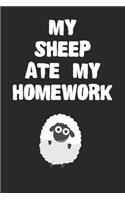 My Sheep Ate My Homework Notebook