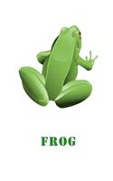 Frog: Frog Notebook - Unlined Journal Notebook, 100 pages, White paper, 6 x 9 inches