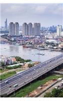 Drone View of Ho Chi Minh City in Vietnam Journal: Take Notes, Write Down Memories in this 150 Page Lined Journal