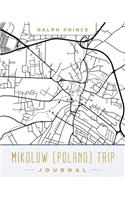 Mikolow (Poland) Trip Journal: Lined Travel Journal/Diary/Notebook with Mikolow (Poland) Map Cover Art