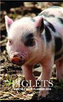 Piglets Monthly Note Planner 2019 1 Year Calendar