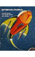 Retro Rocketship - Notebook/Journal