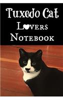 Tuxedo Cat Lovers Notebook: Sketchbook Half Blank Lined Paper Notebook Journal