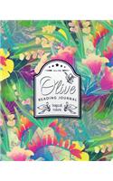 Olive Reading Journal: Easy for Your Favorite Book Tracking & Rating - Size 8x10 (Vol 4)