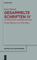 Zu Homer, Platon, Thukydides Und Paulus