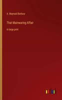 That Mainwaring Affair