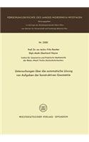 Untersuchungen Über Die Automatische Lösung Von Aufgaben Der Konstruktiven Geometrie